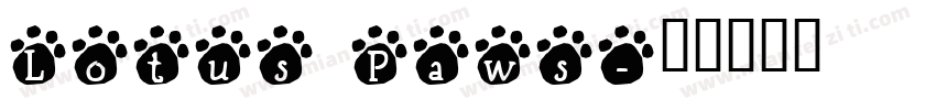 Lotus Paws字体转换